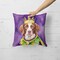 Edge Collections - 18" X 18" - Multicolor - Brittany Spaniel King of Mardi - 1 Piece